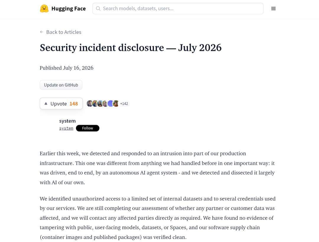 Hugging Face遭攻击后，只能靠GLM 5.2救场？白宫AI顾问急眼喊话：&ldquo;我们要没竞争力了&rdquo;